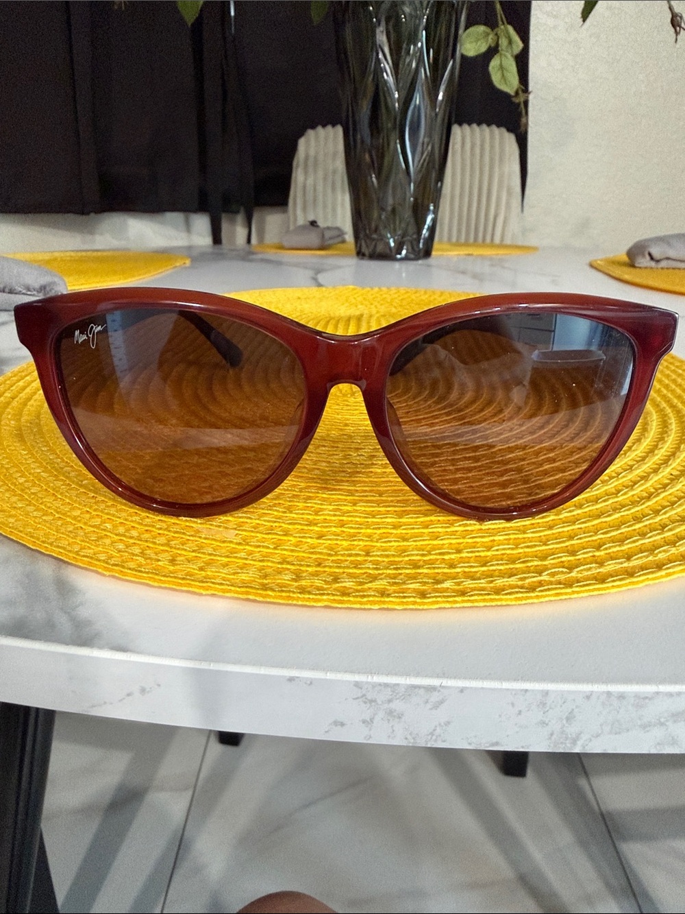 Maui Jim Wine Red Cat-Eye Sunglasses